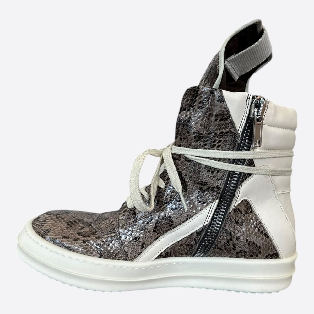 Rick Owens Python & White Women's Geobaskets - image 6